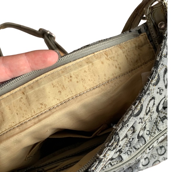 GUESS VINTAGE FAUX CROCODILE PRINT STRAP PURSE HAND BAG CROSSBODY - Picture 9 of 11